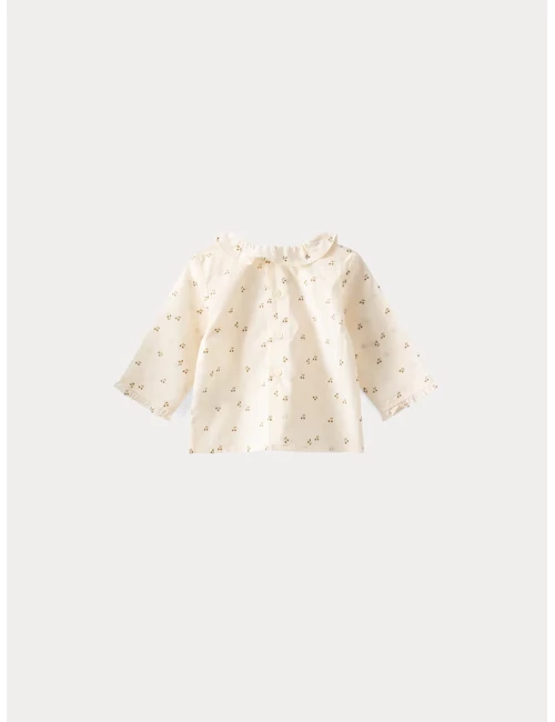 Blouse en voile imprimé bébé or