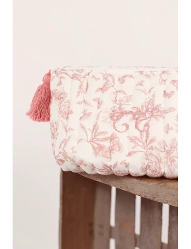 Trousse de toilette - Toile de Jouy