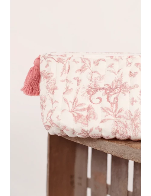 Trousse de toilette - Toile de Jouy