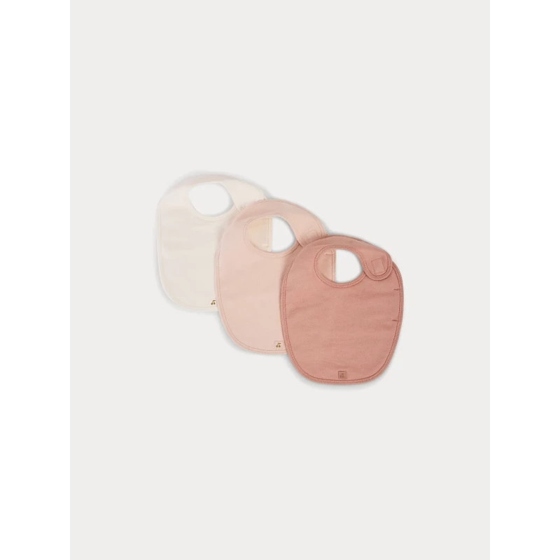 Lot de 3 bavoirs en coton bébé