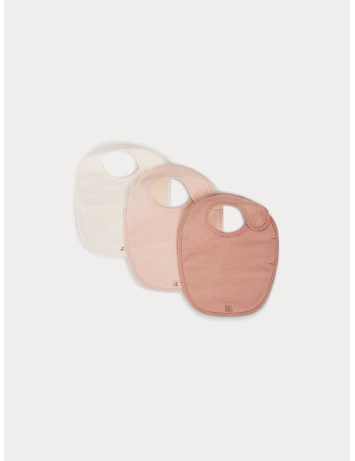 Lot de 3 bavoirs en coton bébé