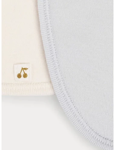 Lot de 3 bavoirs en coton bébé