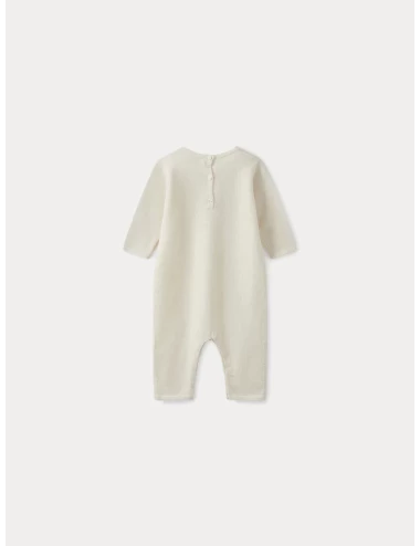 Combinaison cachemire bébé blanc lait