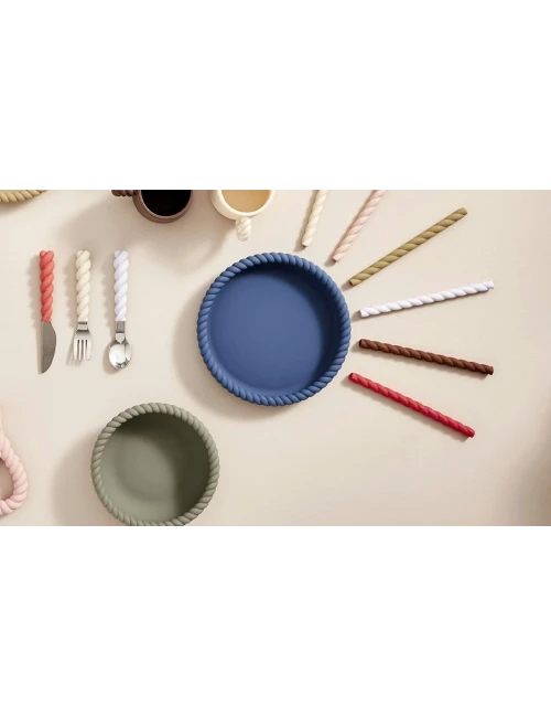 Assiette et bol - Mellow (silicone)
