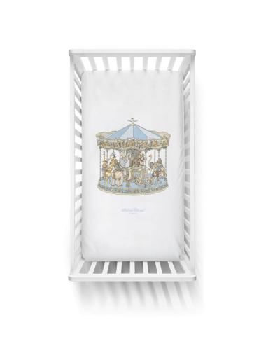 Drap housse - Carousel Blue (70x140)