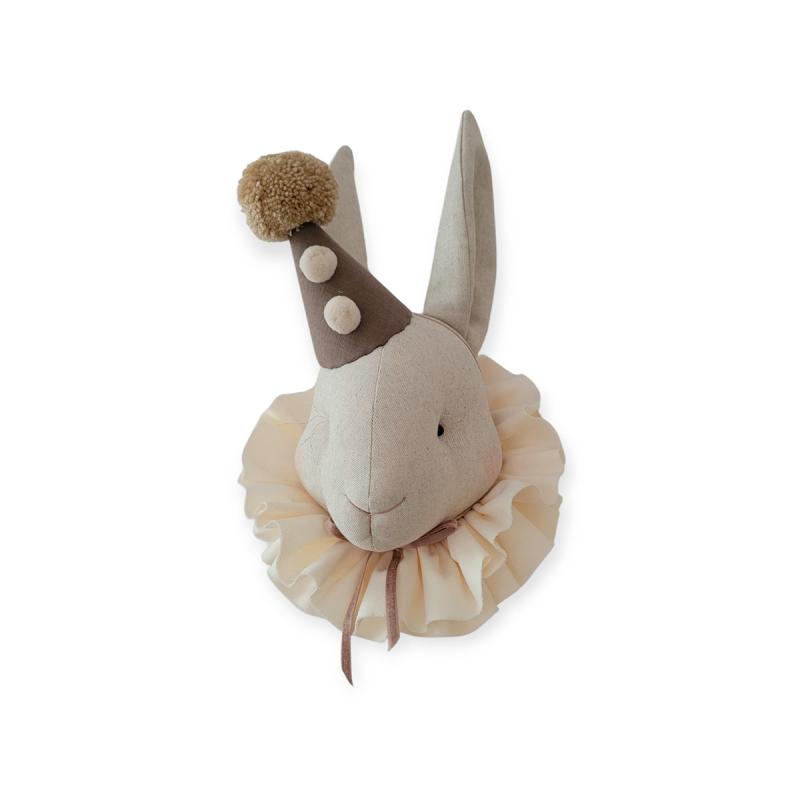 Trophée - Lapin Circus avec chapeau marron