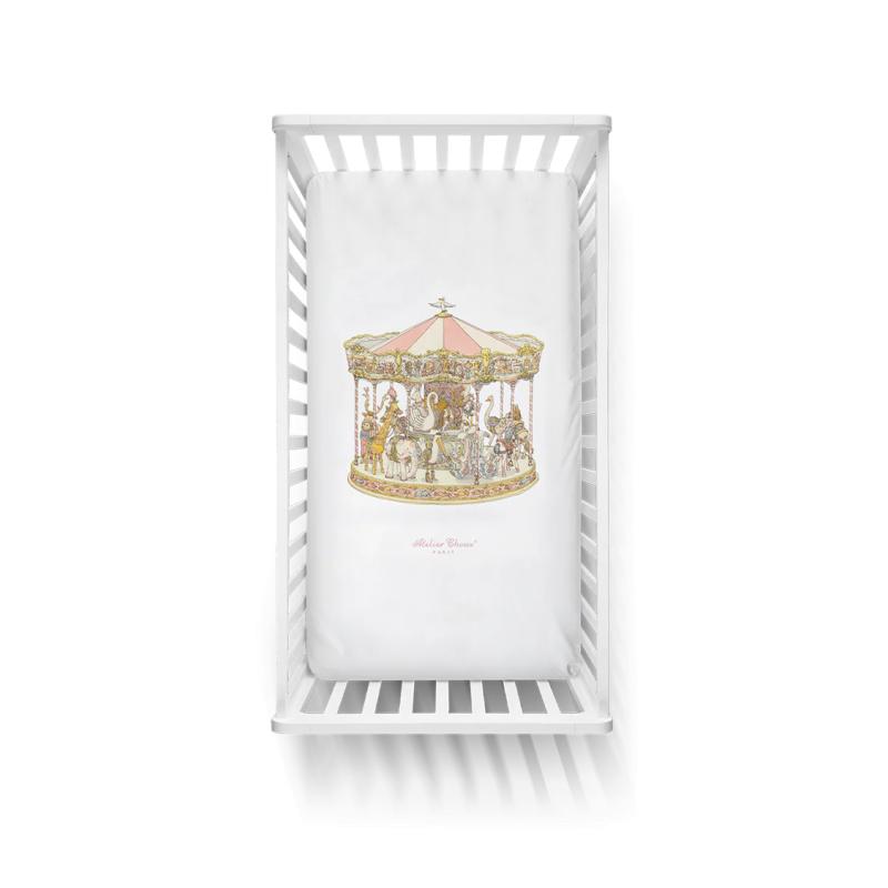 Drap housse - Carousel Pink (70x140)