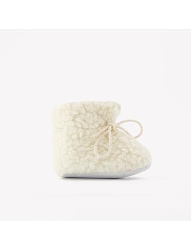 Chaussons - Ecru immitation fourrure