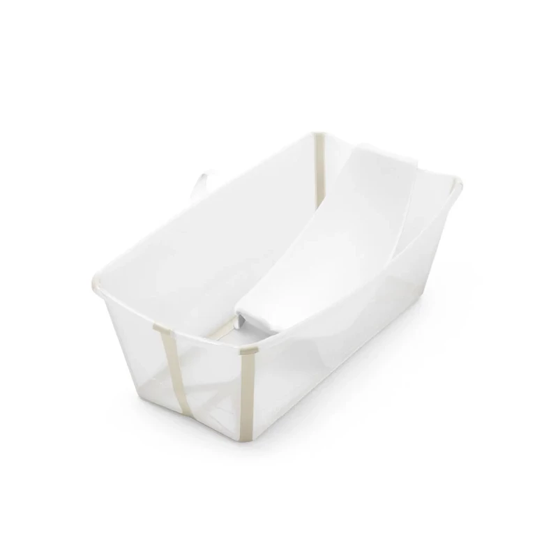Baignoire pliable bébé + transat (sable)