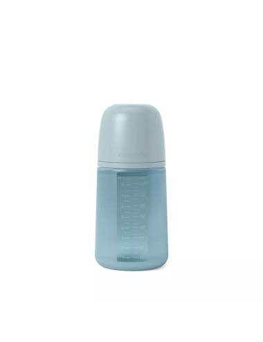 Biberon Silicone - Couleur Essence Bleu 250ml