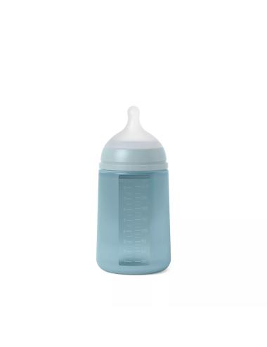 Biberon Silicone - Couleur Essence Bleu 250ml