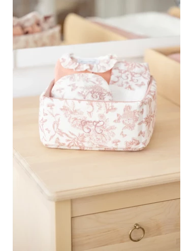 Panière - Toile de Jouy