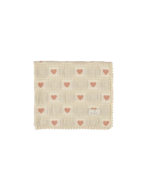 Couverture - Heart Mauve Patchwork