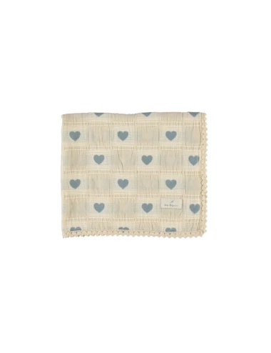 Couvertue - Heart Blue Patchwork