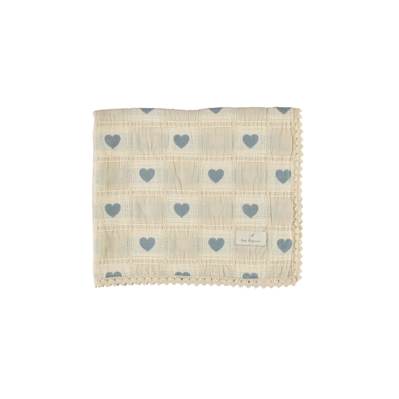Couvertue - Heart Blue Patchwork