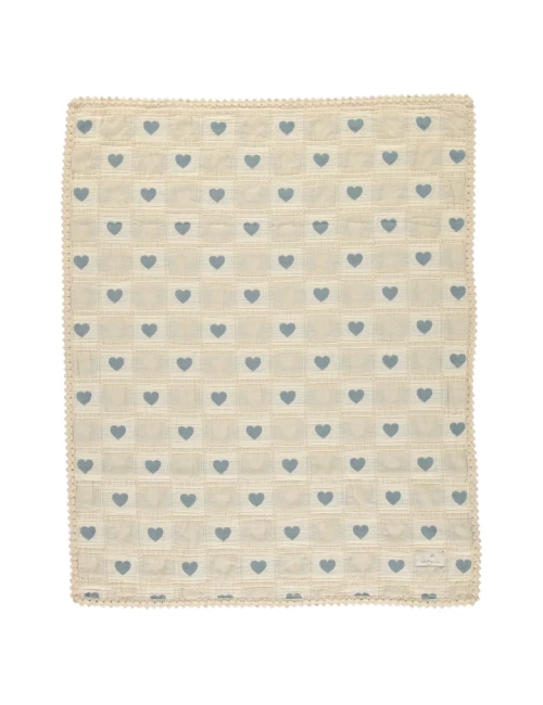 Couvertue - Heart Blue Patchwork