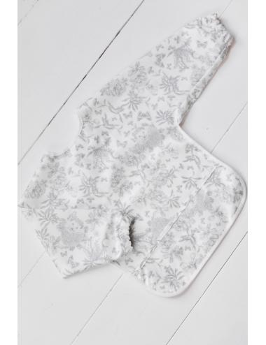 Bavoir manche longue - Enduit TDJ gris