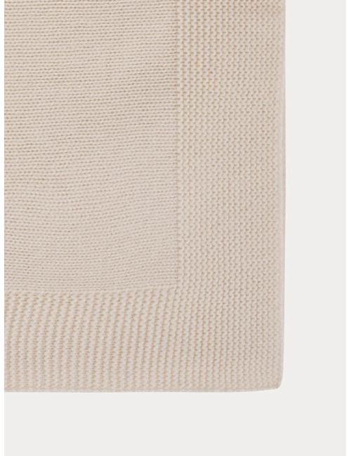 Couverture en cachemire bébé blanc lait
