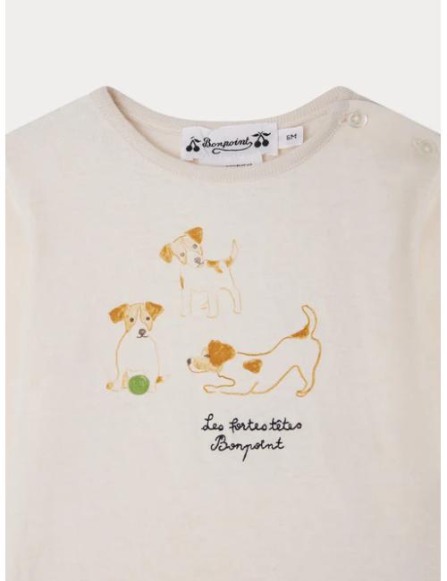 T-shirt Tahsin à imprimé Chiots