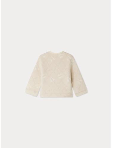 Sweat Eris matelassé motif jacquard