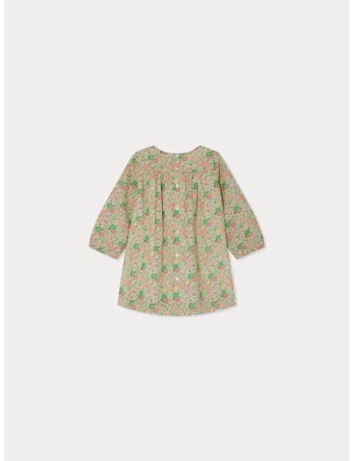 Robe Félicie smockée et brodée - Tissu Liberty