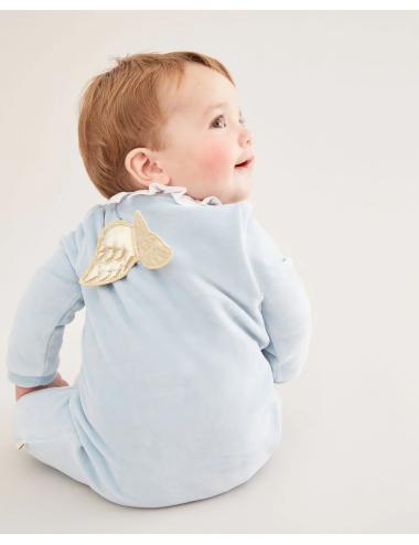 Pyjama Velour Angel Wing - Gold & MC Blue