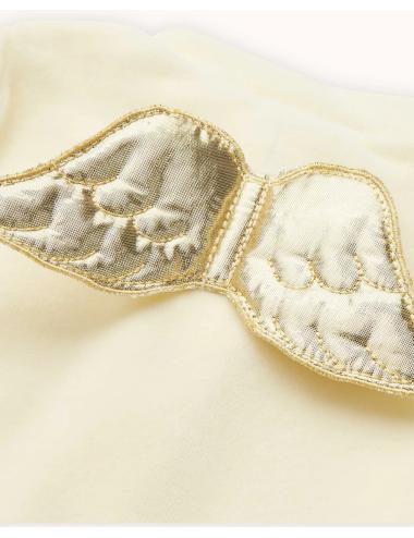 Pyjama Velour Angel Wing - Gold & Cream