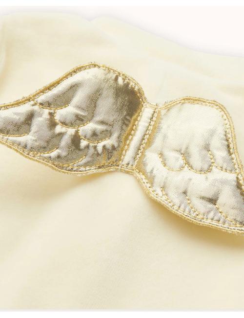 Pyjama Velour Angel Wing - Gold & Cream