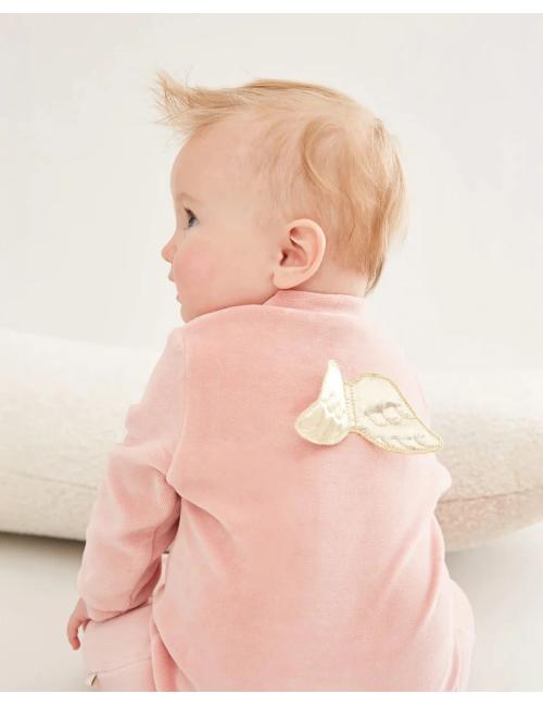 Pyjama Velour Angel Wing - Gold & Dusty Pink