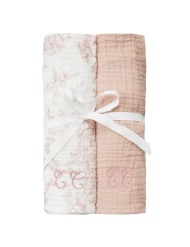 Pack 2 langes - Toile de Jouy