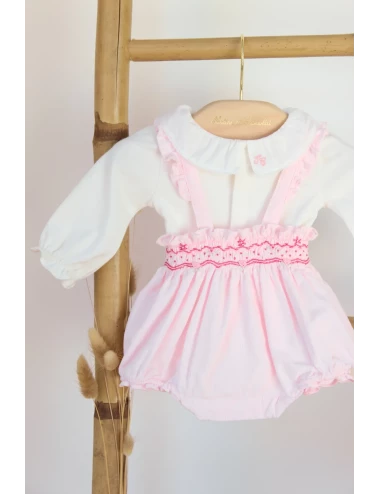 Ensemble court - Rose pâle velours