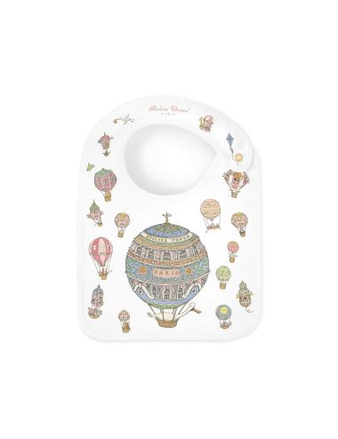 Bavoir en satin - Hot Air Balloons