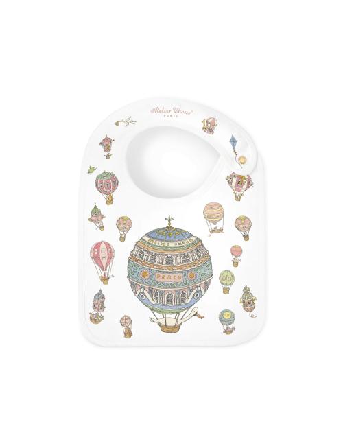 Bavoir en satin - Hot Air Balloons