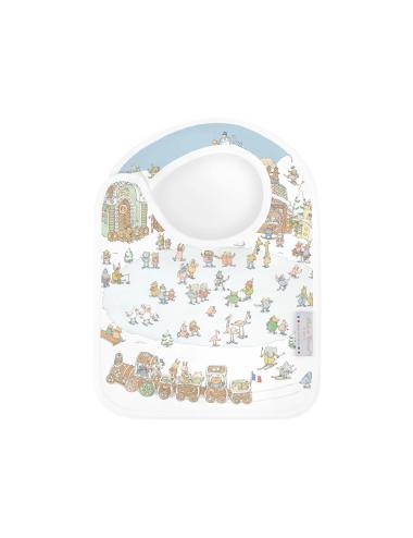 Bavoir en satin - Winter Wonderland