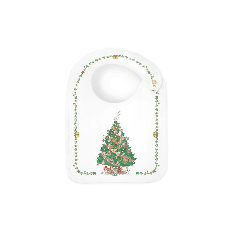 Bavoir en satin - Christmas