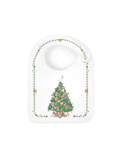 Bavoir en satin - Christmas