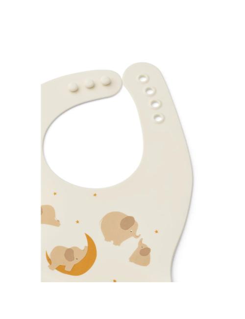 Set 2 Bavoirs en silicone - Éléphant/La crème de la crème