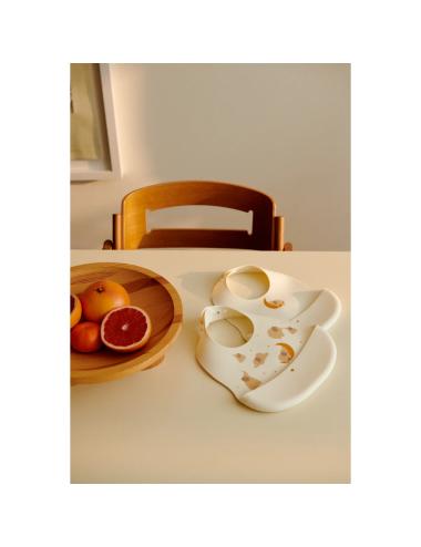 Set 2 Bavoirs en silicone - Éléphant/La crème de la crème