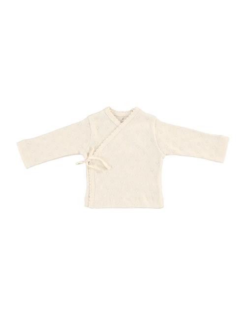 Cardigan - Heart Wrap Pointelle 