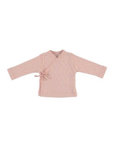 Cardigan - Heart Wrap Pointelle 