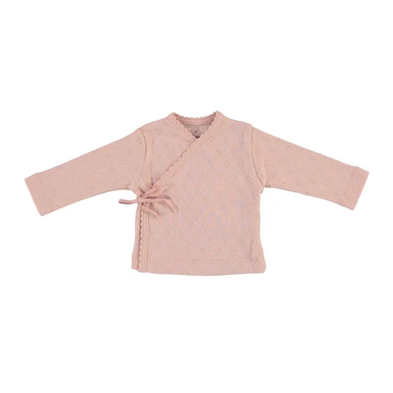 Cardigan - Heart Wrap Pointelle 