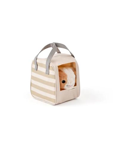 Chat et sac de transport