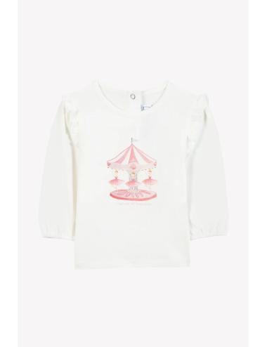 T-shirt manche longue - Praline illustration manège