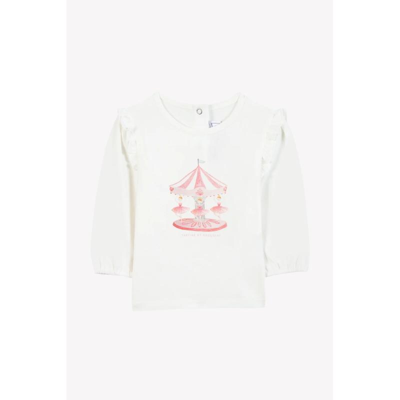 T-shirt manche longue - Praline illustration manège