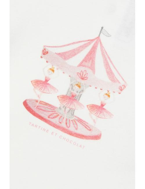 T-shirt manche longue - Praline illustration manège