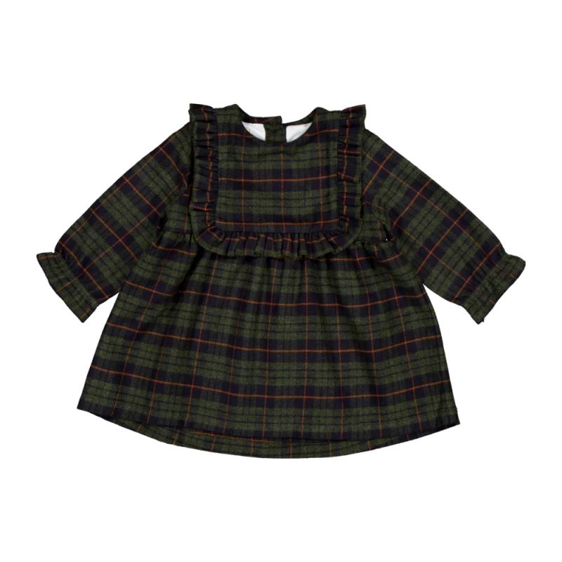 Robe NINON - Tartan Bleu Marine