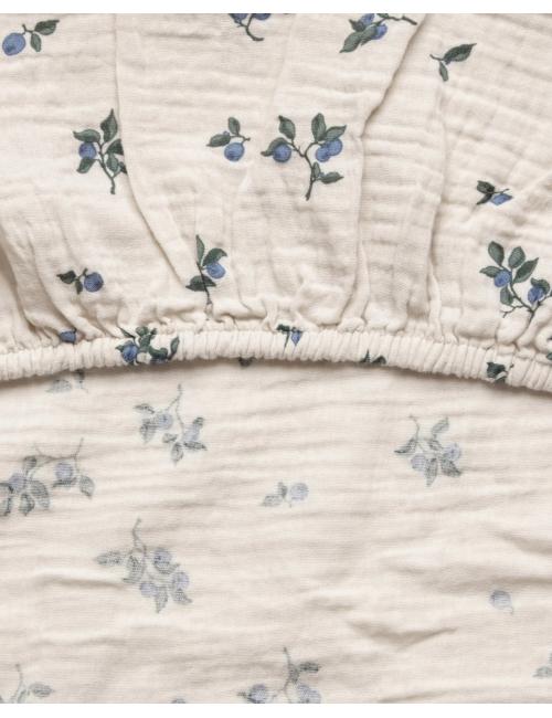 Housse de matelas à langer en mousseline