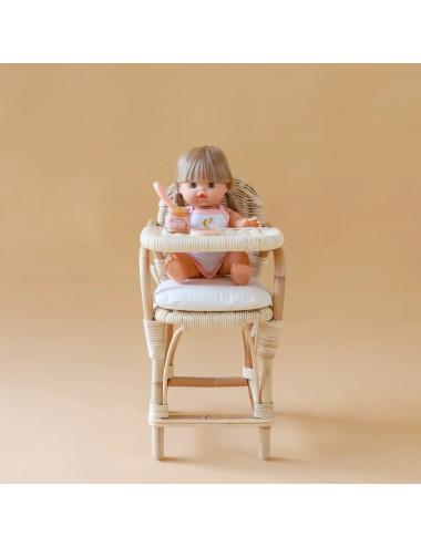 Ensemble de pot de nourriture à la gelée de pêche Tiny Tummies et cuillère
