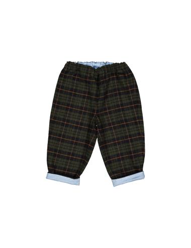 Pantalon NINI - Tartan Bleu Marine