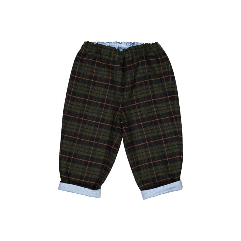 Pantalon NINI - Tartan Bleu Marine